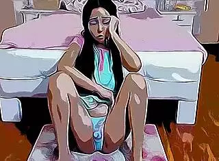 顺从继女每天伺候变态继父卡通日常