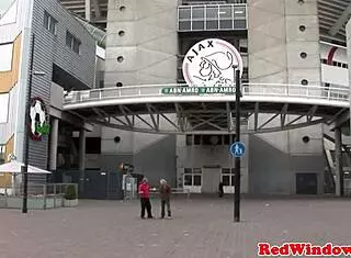 Tattooed dutch hooker gives blowjob before getting pussy nailed 😘