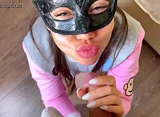 S3xberry boldly sucks your monster cock in pov