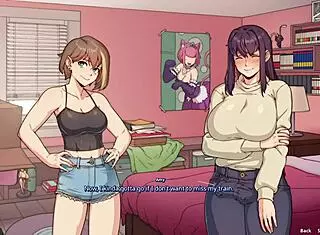 big boobs futa and her bestie have fun with toys in hentai.