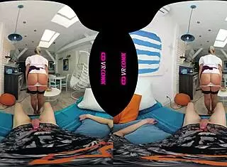 Chubby bbw brunette riding cock in bisexual ffm threesome reality