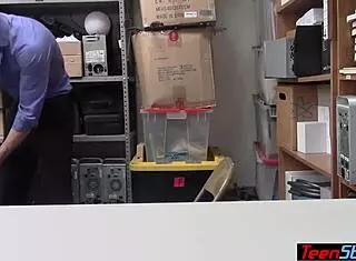 Petite Latina Teen Thief Gets Huge Tits Fucked On Cctv!