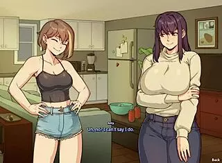 big boobs futa and her bestie have fun with toys in hentai.