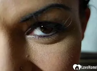 Cutie teases with her tongue and pussy