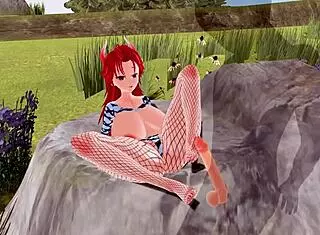 Check out this 3d hentai with big ass and tits in fishnet 😍