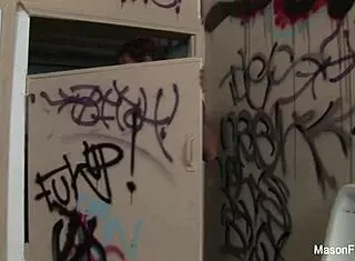 Mason Moore Gets Wild Bathroom Fuck with Brunette Action