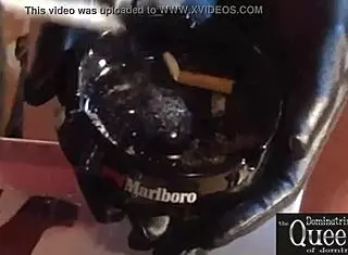 Queen Dominatrix Frida Commands Her Servant in Wild BDSM Fetish Action with Latex and Smoking!