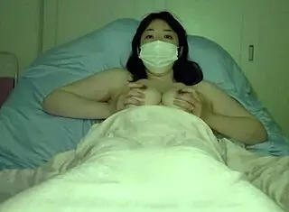 Asian Milf With Big Tits Masturbates Before Bed