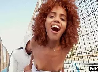 Selva Lapiedra Rides And Gets Public Anal Cumshot