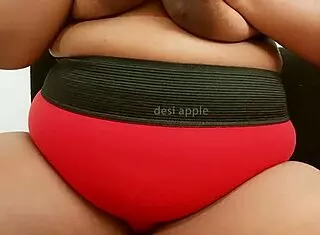 Delhi chubby girl shows off her big tits.