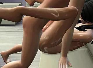 Young 18+ girl gets sucked on the couch in 3d hentai