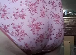 My friend lent me her panties, they're so sexy and tight