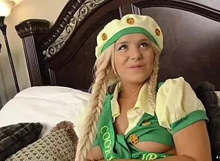 bella jane fucks for scout donations in uniform outdoors 😜