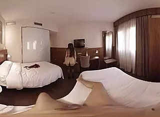 brunette fucked by big cock in hotel vr porn