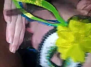 Slut Sucking Cock in Masquerade Ways