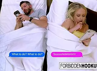 sexy blonde fucks her horny step-brother