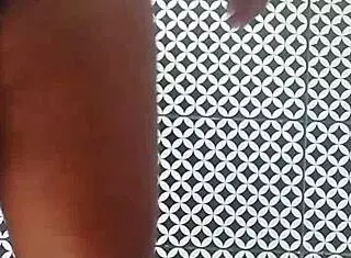 housewife with big ass cleans bathroom naked