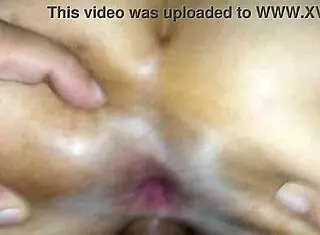 He mounts me and cums inside during latina assfucking and anal oral sex.