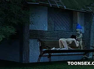 3D BRUNETTE BABE GETS HER TITS and PUSSY FUCKED HARD by DWARF in HENTAI SCENE!