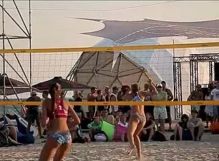 Stepmom Cory Chase in the beach changing room, clothes ripped off! 😍