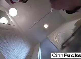 Christiana Cinn Glitters In Her Shower And Bathtub