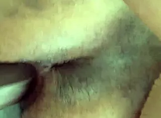 two ebony lesbians get out the shower, one with juicy pussy, and they do doggystyle with strapon.