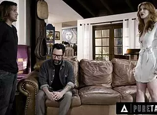 Depressed Widower Fucks Stepwife Look-Alike Lacy Lennon Using Stepson's Rizz