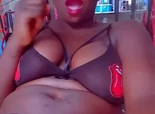 Masturbation Without Limits with Sexy Ebony in Lingerie 😍