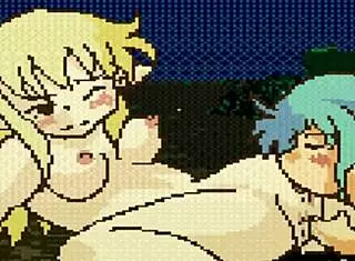 Fairies finger and lick each other's pussies