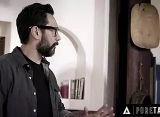 Depressed Widower Fucks Stepwife Look-Alike Lacy Lennon Using Stepson's Rizz