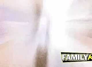 Blonde sex commando riding cock in wild threesome with tits and ass