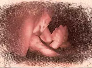 Blowjob and handjob session with intense sucking.