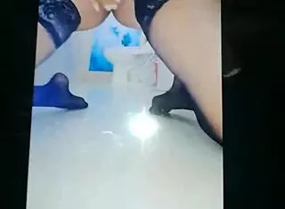 i'm giving a tribute to vcxz61 with my cum all over her