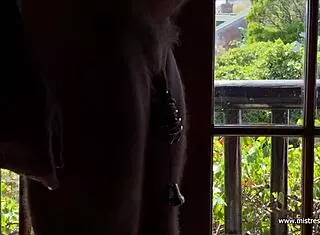 Dominatrix Mistress April punishes submissive