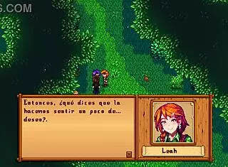 Leah and abigail engage in threesome sex in stardew valley
