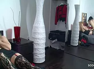 Mature wife shares emotional first threesome