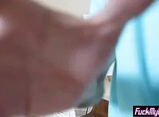 Fake artist lures tight teen models into a wild garage foursome.