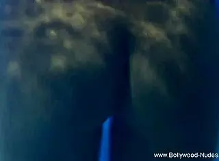 brunette indian dancer teases nude with gentle body moves