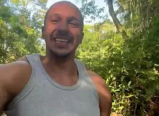 Me and friend take hot black girl to waterfall for intense fucking with emo vibes