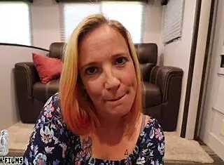 Stepmom and stepson's date night series with dirty talk and doggystyle