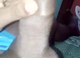 I'm pulling down my panties to show my dick