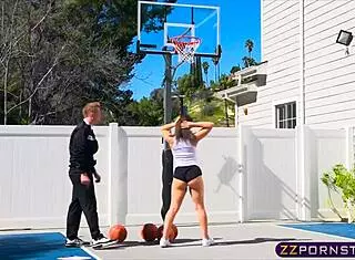 college basketball chick gets fucked in the ass by head coach