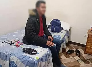 My gay friend turns into a real man when he fucks me harder than my husband while we're putting on makeup, he can't hold back seeing my big ass.