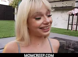 in the pool with step mom leads to wet deeds with jessica starling 💦