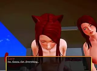 my new family with redhead teen tits