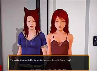 exploring my new stepfamily in this exciting game adventure