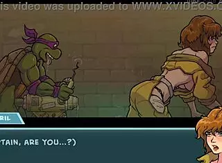 Hentai Brunette Masturbates to Big Cock in Cartoon