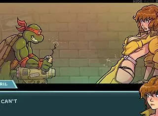 Hentai Brunette Masturbates to Big Cock in Cartoon