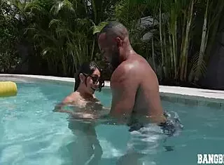 Madison Wilde's Poolside Adventure Turns Into Wild Stepdaughter Action. Can't Get Enough of Her Tight Frame!