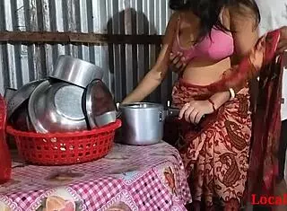 desi wife fucked in village kitchen